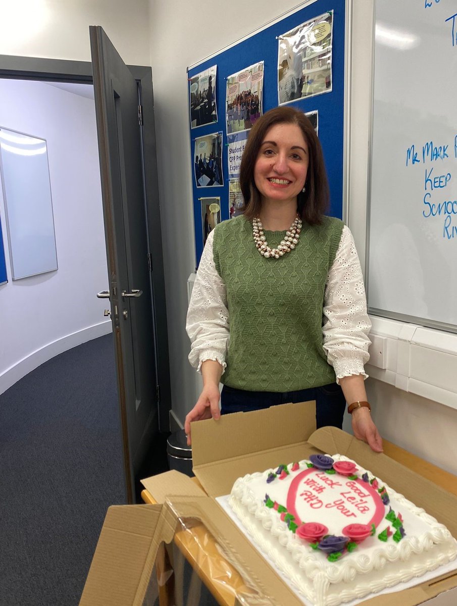 📢Our much loved member of staff Leila Neshat Mokadem is starting her own PhD journey! She is RGURace Equality Champion, led on developing Global Citizenship, embedding cultural diversity, student well being & #edi principles in MPharm courses & within the School.Good luck Leila!