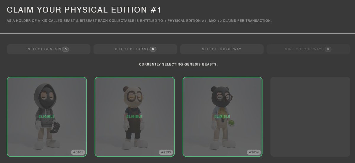 tomflex's tweet image. I never listed any of my @akidcalledbeast, or #bitbeasts. 🤔💡

Now I get 3 physical collectibles for FREE!  🎉😎

How about you? 🫵🏼

(you have to delist for 2 weeks to be eligible for claim)