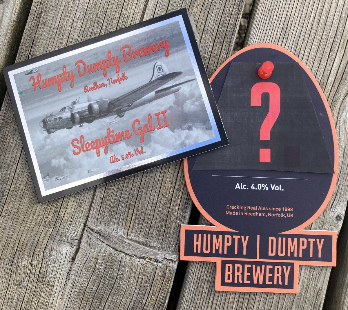 2 special ales for 2 special event this week: 
🍻 Sleepytime Gal ll to remember 21 USAAF Airmen who lost their lives over Reedham Marshes in 1944
🍻 A Special “Red” Bitter launching at Acle Winter Beer Festival in memory of a dear friend we lost last year
#inourhearts
