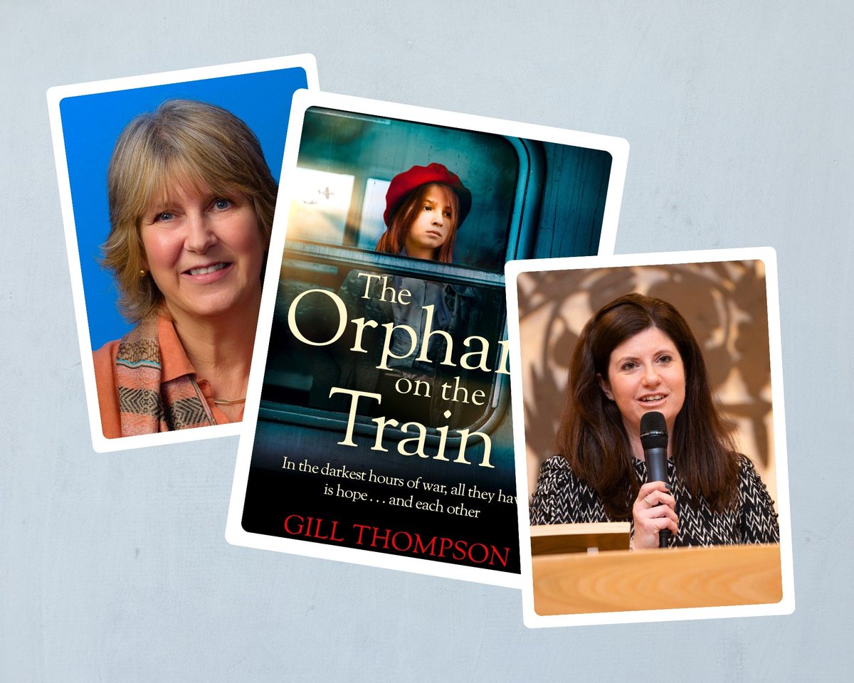 On Wednesday 6 March online from 7-8pm, join Gill Thompson and Francine @FWolfisz discussing: The Orphans On The Train about two Jewish girls separated in the most heart-wrenching way, inspired by real events. Free tickets at ow.ly/RB1B50QvOeh @wordkindling @jlfbookweek