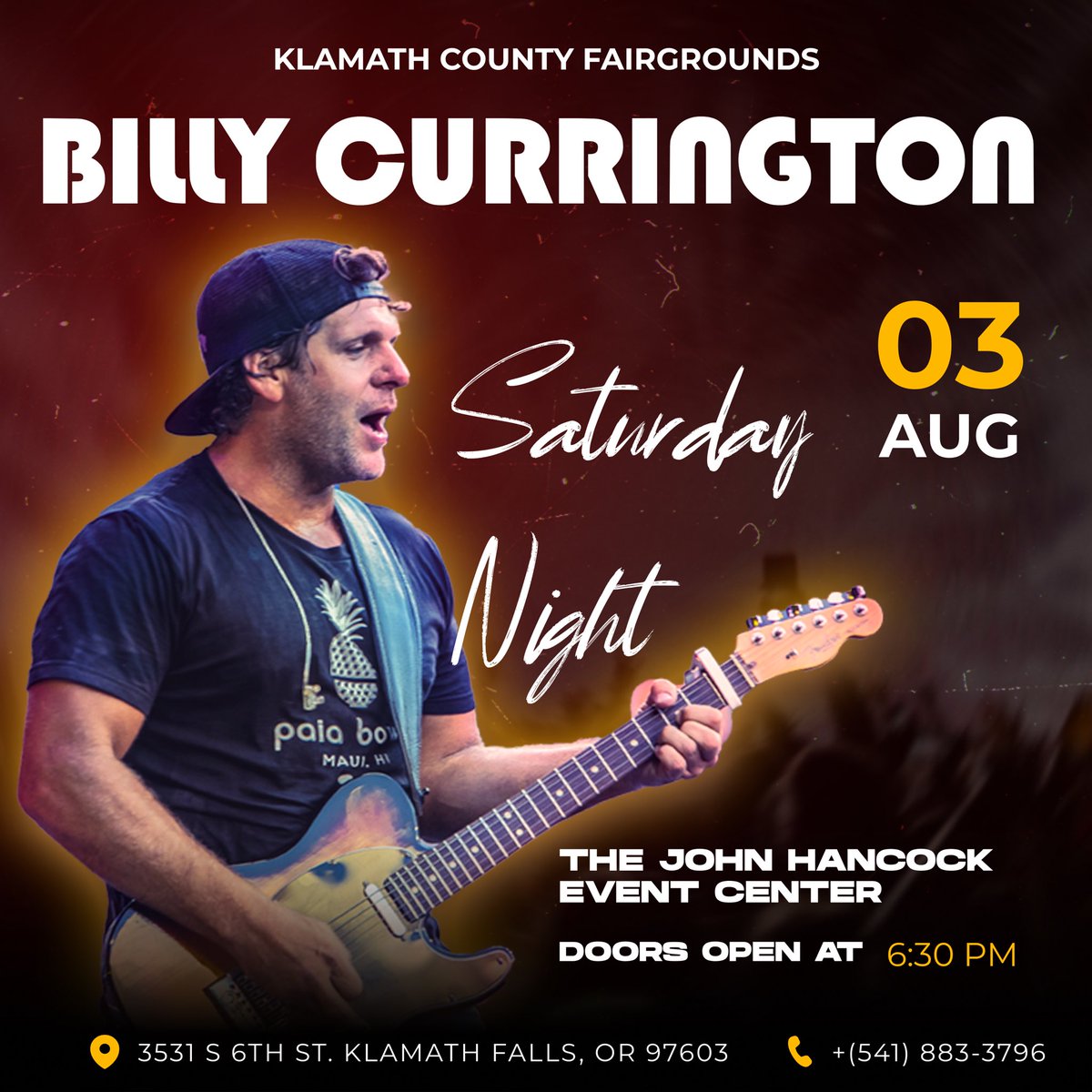 can’t wait oregon, tickets on sale friday 🚀 billycurrington.com/tour