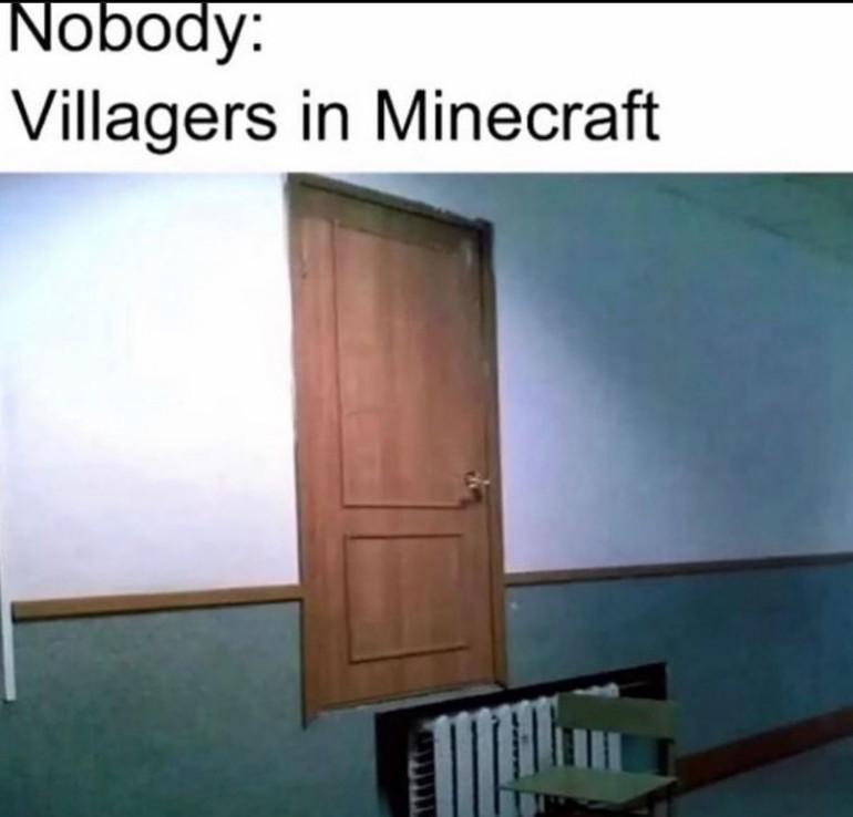 MinecraftMeme16's tweet photo. *villager noises* https://t.co/7VcHXWm1Ob