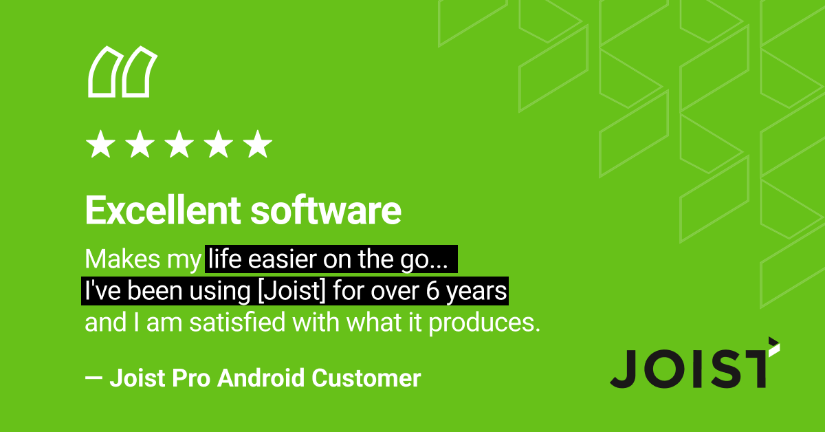 Joist's tweet image. Join the list of successful contractors whose lives are made easier by using Joist. Increase your productivity and streamline your operations while on the go. ow.ly/NQKN50Qy6ke

#ContractorSoftware