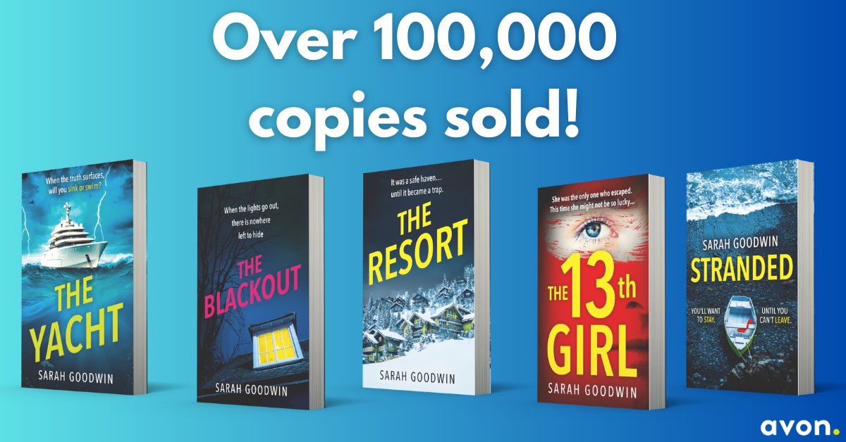 We are delighted to share the news that Sarah Goodwin has sold over 100,000 copies of her books! An absolutely incredible achievement, congratulations @SGoodAuthor! 🥳