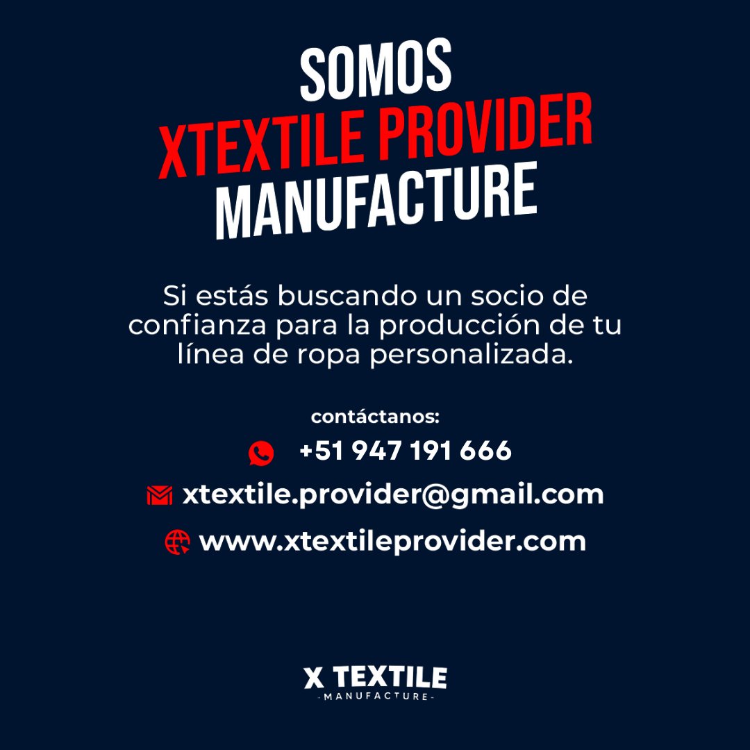 ✨ Domina tu Presupuesto y Eleva tu Marca 

#PresupuestoEfectivo #RopaPersonalizada #XtextileProvider  #PresupuestoRopa #ProduccionTextil #ModaPersonalizada #EmprendedoresDeModa #XtextileProvider #fyp #madeinperu #peru #fabricaderopaenperu #apparelfactory