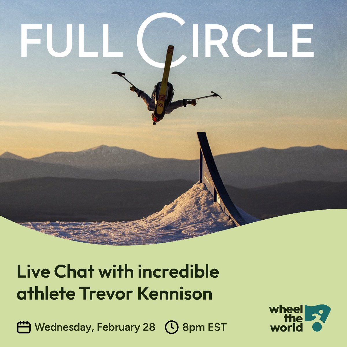 Mark your calendars! Join us on February 28th at 8 PM EST for an exclusive Facebook Live session featuring the incredible Trevor Kennison, star of the Netflix documentary 'Full Circle,' and producer Josh Burnen. 🎬🌟