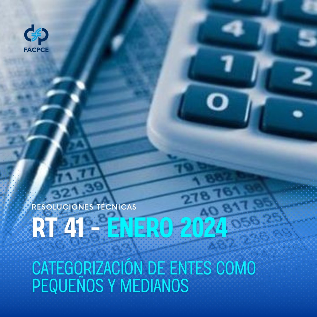 FacpceArgentina's tweet photo. #ResolucionesTécnicas | Publicamos el cuadro actualizado al mes de enero 2024 con la evolución de los montos de los ingresos/recursos para la categorización de los Entes como Pequeños y Medianos (RT 41)
📌Cuadro actualizado: https://t.co/7fYxjxeP0u
#FACPCE #RT41 https://t.co/3K21x38lcn