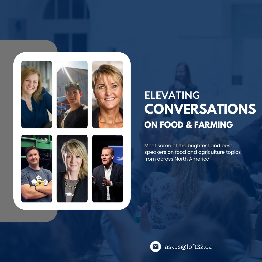 Hosting an event for agriculture or food speakers? We can help with great speakers, MCs, moderators or facilitators. We can customize content to fit your objectives with experts who get our industry. Get in touch to talk about your next event. #cdnag #speakers #agtwitter