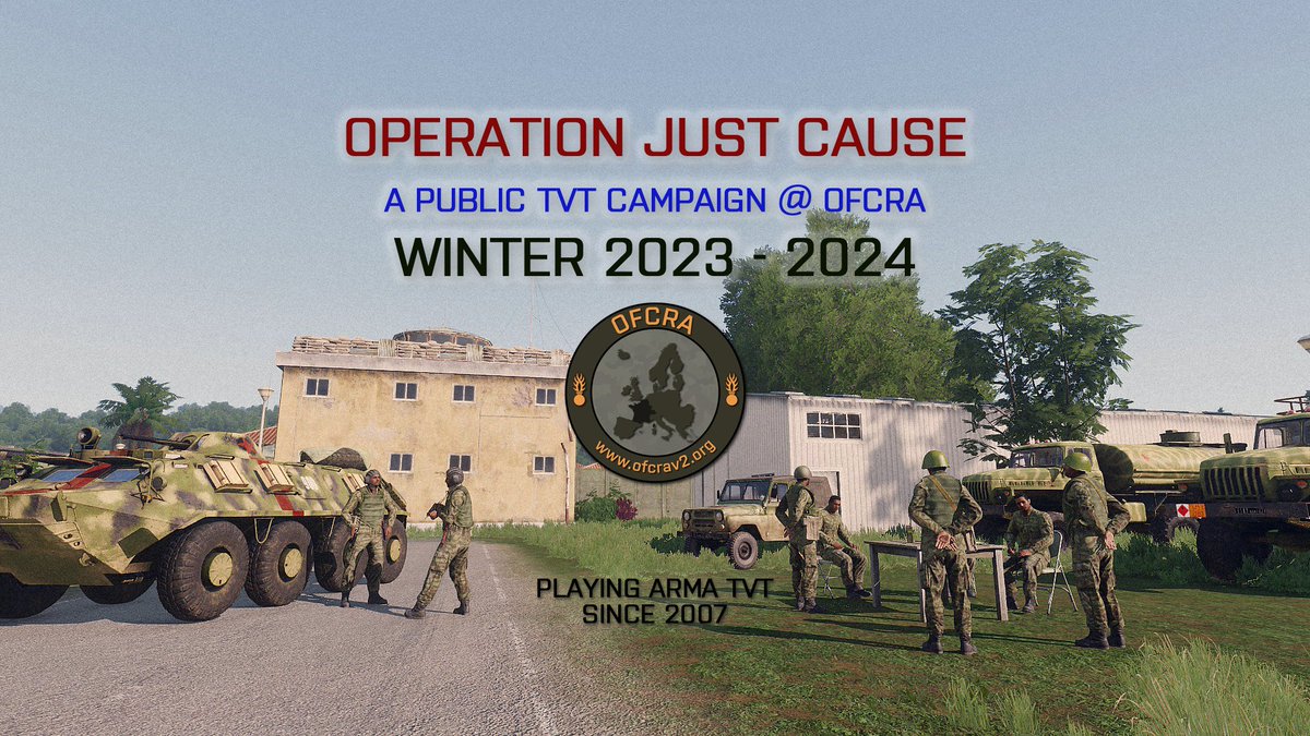 Join us this Thursday Februar 22 for the last mission of our public #tvt campaign on #arma3 "Operation Just Cause".
More informations on: ofcrav2.org/forum/index.ph…
Registration on discord: discord.gg/bWtGS7N
<a href="/ArmaPlatform/">Arma Platform</a>