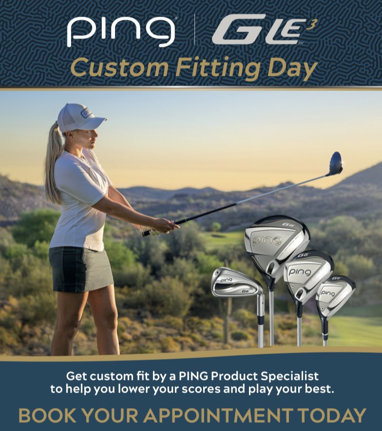 FINAL CALL‼️

Our <a href="/PingTour/">PING GOLF</a> Fitting Day is taking place on Wednesday, 21st February between 13:00-17:00

This is a great opportunity for you to try out PING's latest products under the watchful eye of their fitting expert.

Book your slot NOW 👇🏽 

stevewilliamsgolf.co.uk/booking/consum…