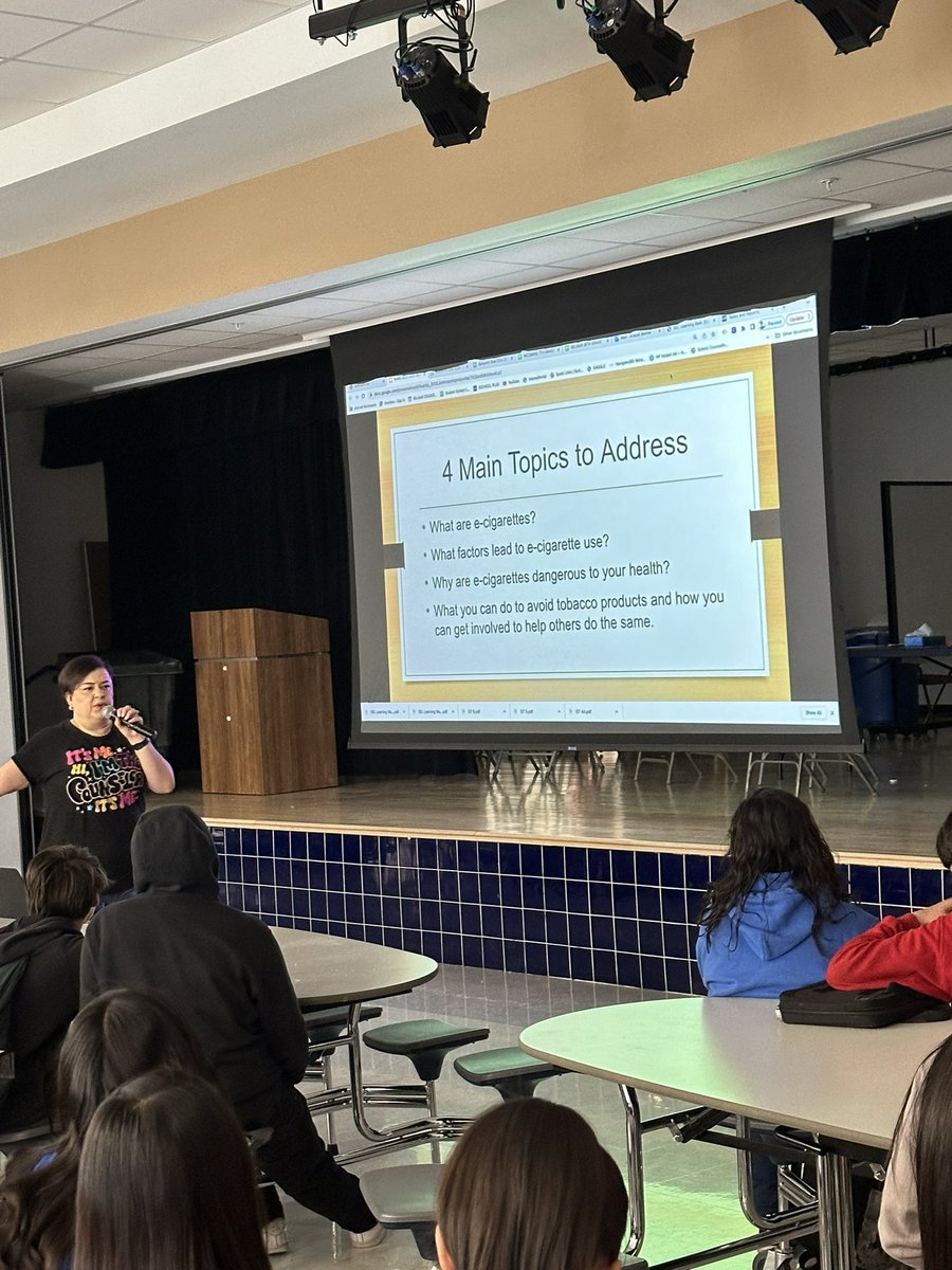 Counselors informing the kiddos on the dangers of e-cigarettes and vaping. <a href="/BAMS_GLopez/">Gabriel Lopez</a> <a href="/LucianoAlcala2/">Luciano Alcala</a> <a href="/Bsanchez_BAMS/">Bernadette Sanchez</a>