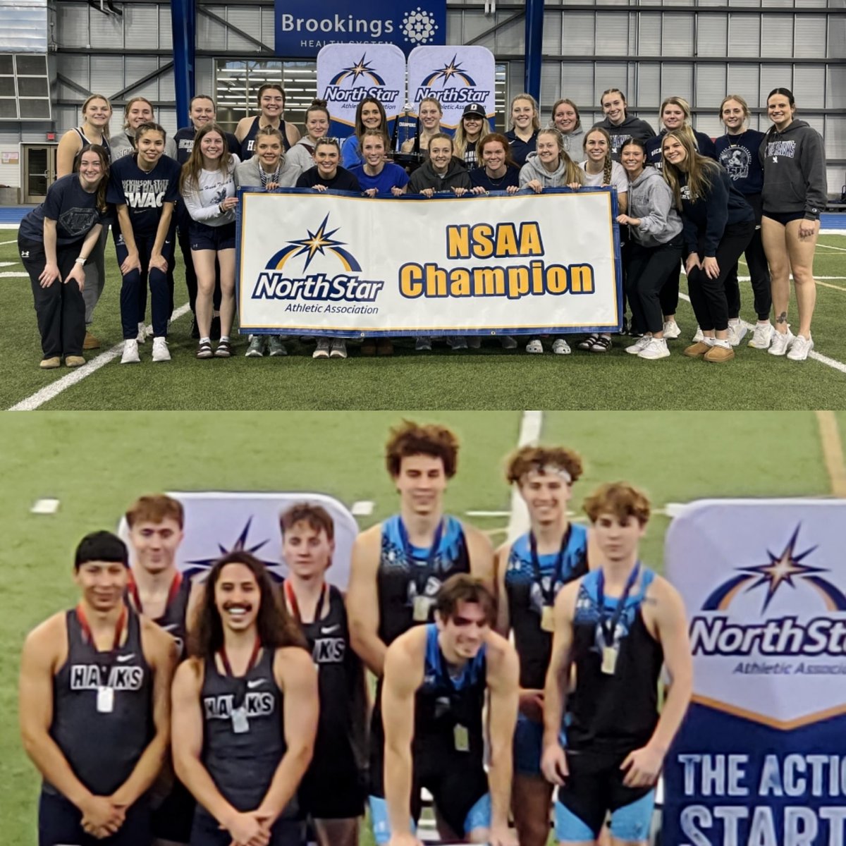 Cowboyjoeradio.com wants to congratulate the Women's #dickinsonstatetrackandfield Indoor 2024 #NSSA Champions, and the Men's team for a close second. Shoutout to the 4x400 team for a hard fought second place also. Great effort from all the athletes.