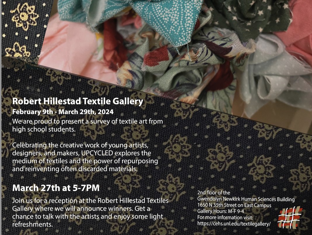 lps_visualart's tweet image. LHS students participated in the @UNL exhibit UPCYCLED. Check out the show from now until March 29th. UNL East Campus 2nd floor of the Gwendolyn Newkirk Human Science Building. A reception will take place March 27th from 5-7pm.