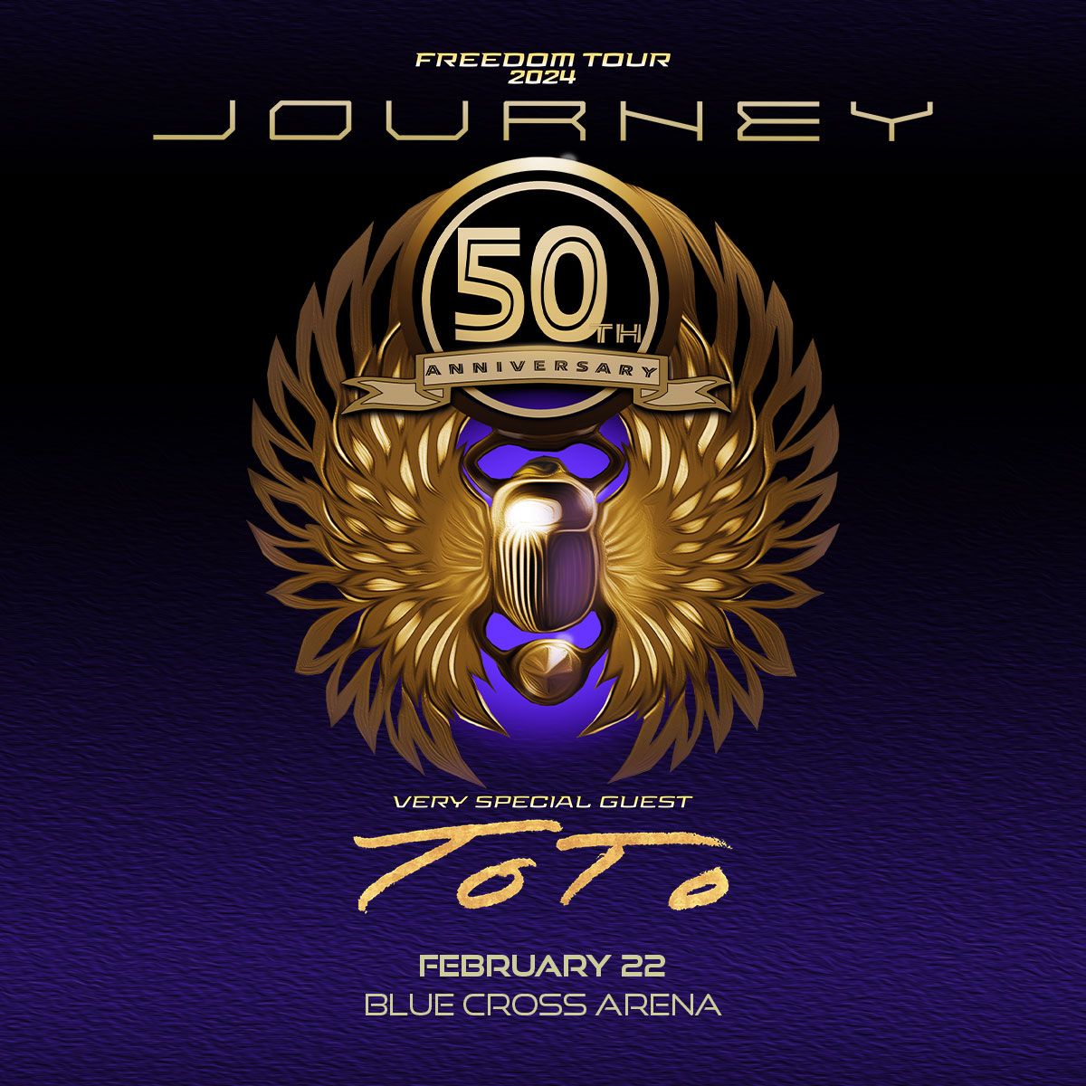 Journey with TOTO is TODAY! 🎟️: bit.ly/3tdNJPV 🚪: 6:00 PM 🎵: 7:30 PM 👝Small handbags, purses, drawstring bags, medical bags & diaper bags are approved 📲Your phone is your ticket Please visit our website at bluecrossarena.com for more info!