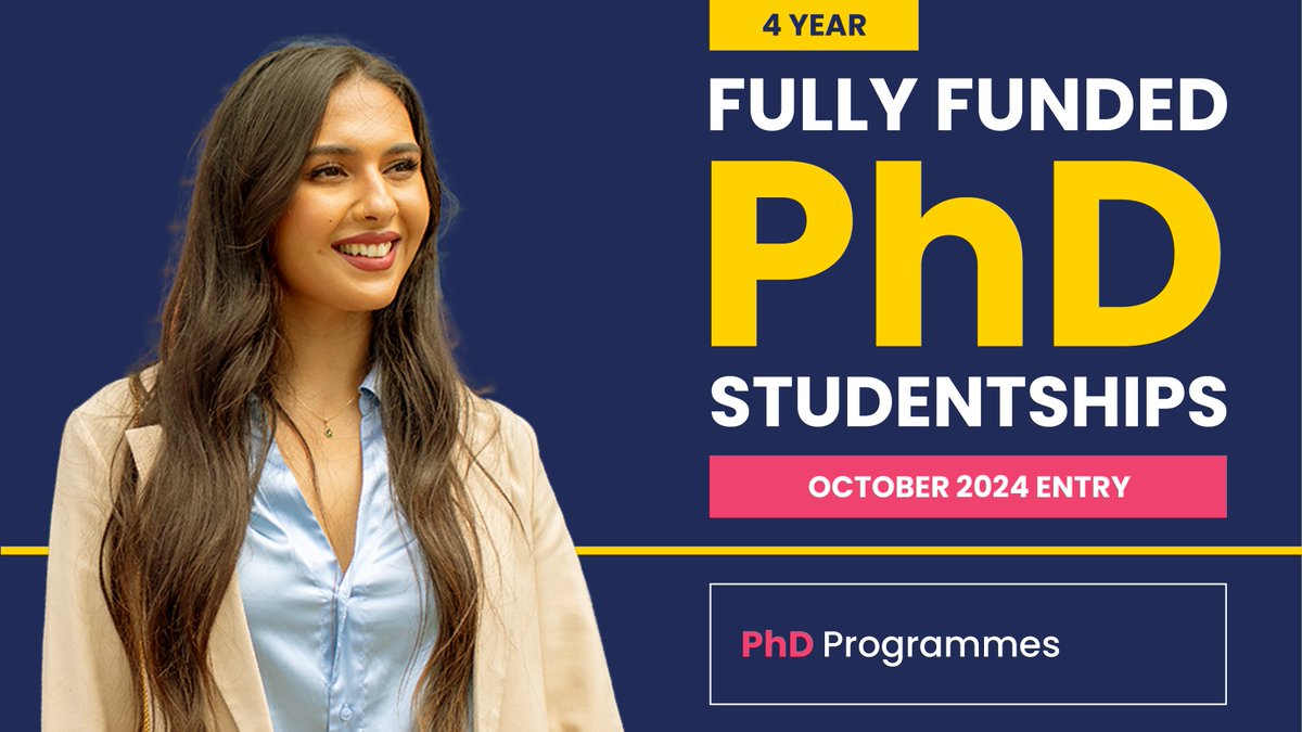 Get your academic career rolling with one of our 4-year #GraduateTeachingFellowships, for students starting a PhD in October 2024:
🟡PhD #AccountingAndFinance
🟡PhD #Economics
🟡PhD #Management
Apply before 28 March 2024 👇
shorturl.at/egnoy

#PhD #GTF #PostgraduateResearch