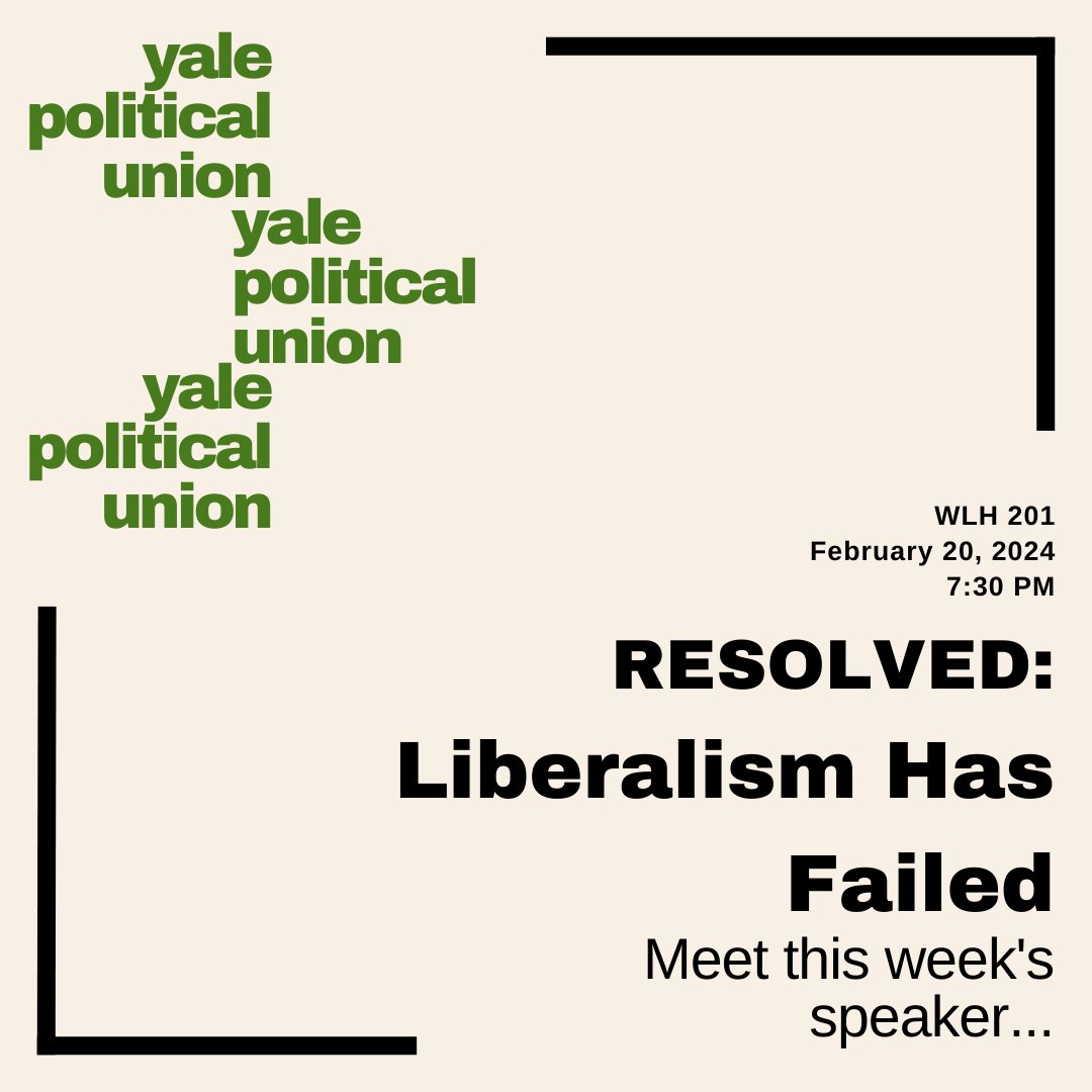 Yale Political Union tweet media