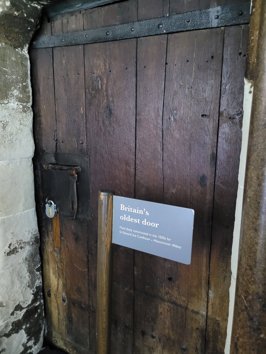 Saw this at Westminster Abbey and was reliably informed that no one has ever contested the claim - to be Britain's oldest door (c1050). Sounds like a good challenge to me!