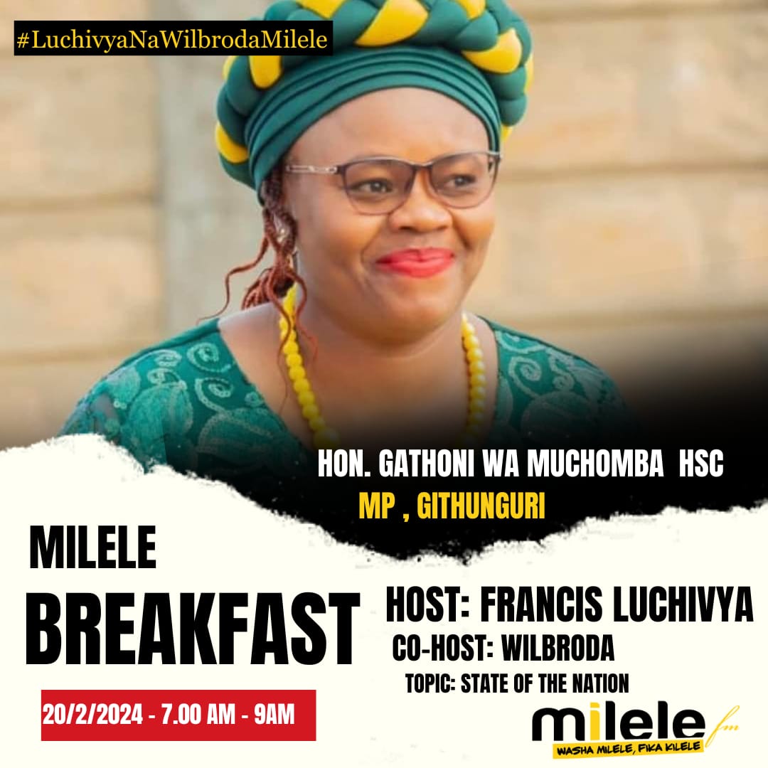 A traitor or the only voice of reason in the mountain? Kesho pale Milele Breakfast #LuchivyaNaWilbrodaMilele <a href="/Milele_FM/">Milele FM</a>