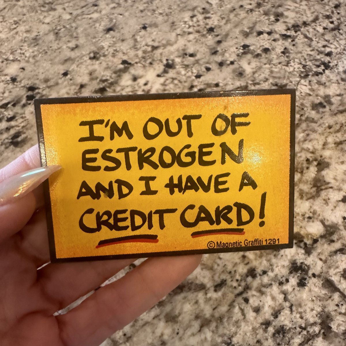 My favorite refrigerator magnet. 😂 What’s yours?