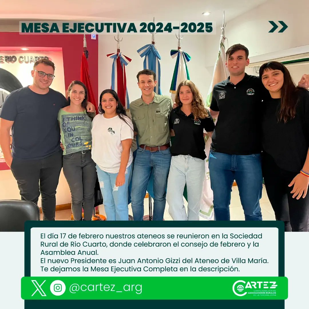 Cartez_Arg's tweet photo. •| CONSEJO Y ASAMBLEA ORDINARIA DE ATENEO CARTEZ 
Este sábado se llevo a cabo, en las instalaciones de la @sruralrio4 ,el consejo mensual del mes de febrero y al finalizar los jovenes de Ateneo CARTEZ celebraron su asamblea anual ordinaria del periodo 2024-2025. https://t.co/CO0y0SJFof