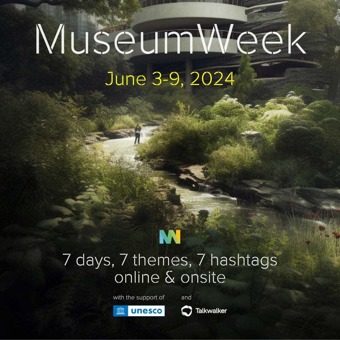 Todos los amantes del arte, artistas y grupos culturales, pueden participar en @MuseumWeek de forma libre y gratuita.
👇

3/6 #DetrásDeEscenaMW
4/6 #InteligenciaArtificialMW
5/6 #BiodiversidadMW
6/6 #SelfieNaturalezaMW
7/6 #NaturalezaUrbanaMW
8/6 #AguaMW
9/6 #CoexistirMW