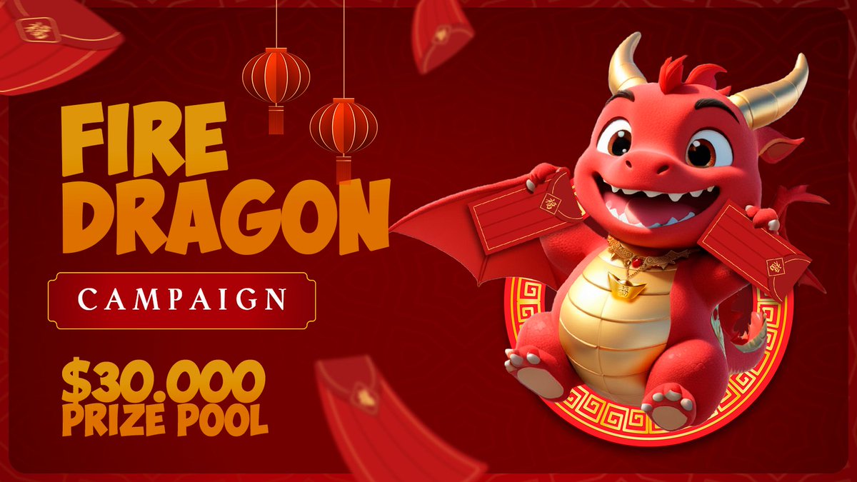The Fire Dragon Campaign is here! 🐉

Follow the Little Dragon journey, explore the BRC20 ecosystem &amp; get special rewards. The total prize pool is $30,000+

To participate, find more details👇
mirror.xyz/0xf13D8EaD5758…