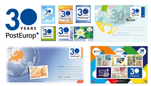 Celebrating 30 years of #PostEurop through #stamps & #philatelic products! Warm thank you to our members and partners: @azerpost_az🇦🇿 #BulgarianPost🇧🇬 #Posta🇫🇴 @IOMPOSTOFFICE🇮🇲 #KazPost🇰🇿 #PoştaMoldovei🇲🇩 @PocztaPolska🇵🇱 #Romfiltelia🇷🇴 #PoštaSrbije🇷🇸 😊📯📦 #EUROPAstamps