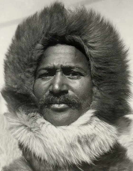 Day 25 - Matthew Henson (1866-1955): Henson was an Arctic explorer who accompanied Robert Peary on seven voyages to the Arctic over a period of 23 years. He was part of the team that claimed to be the first to reach the geographic North Pole in 1909. #BHM