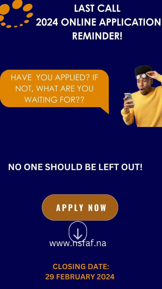 No one should be left out, apply now!