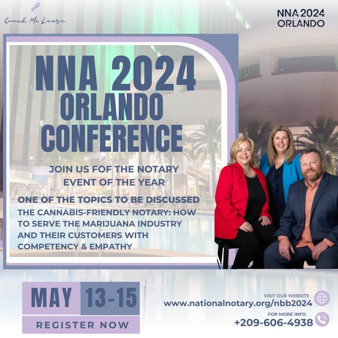 GotNotary's tweet image. Join us at the forefront of notarial excellence during NNA 2024 Orlando Conference, happening from May 13th to 15th. #NNA2024 #NotaryEducation #NotaryExcellence