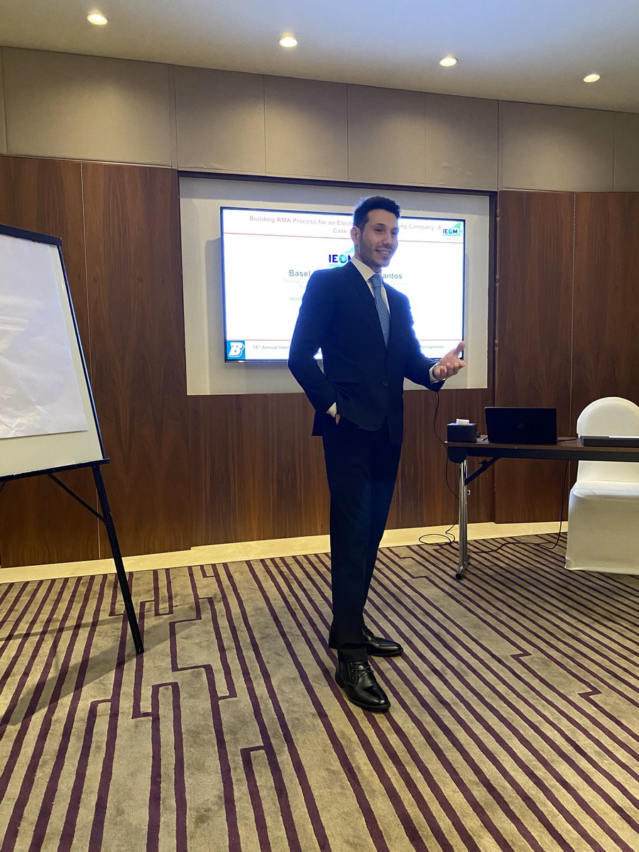 Congrats to Basel Sultan and his supporting advisors Prof. Daryl Santos and Mr. Thomas Byrnes (Foxconn Industrial Internet, Mount Pleasant, WI)! The team received 2nd place in the Supply Chain and Logistic Competition at the 14th Annual IEOM Conference in Dubai. #BingPride