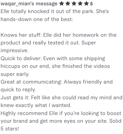themarielyshow's tweet photo. This made my day! BTW this  was for one video on @fiverr . No script writing, just acting &amp; editing. The cost was $400. So when people say you can't make money on Fiverr, yes you can! https://t.co/y2mqFYcZi4