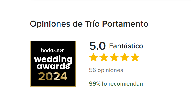 TrioPortamento's tweet photo. 🥳¡Estamos de celebración! 🏅Hemos recibido el premio de https://t.co/27s2I9tLhX a las empresas más recomendadas y mejor valoradas por las parejas en el último año, atendiendo a nuestro servicio, relación calidad/precio, respuesta, profesionalidad y flexibilidad.
😍¡Gracias! https://t.co/feQIoqi98T