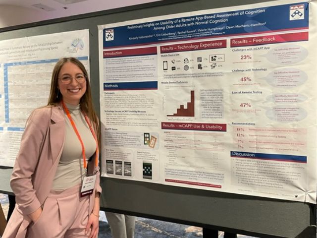 Research coordinator Valerie Humphreys and former research coordinator Kimberly Halberstadter presented work from @DawnMechanic's lab at the @INSneuro meeting in New York City. Congratulations, Valerie and Kimberly!
