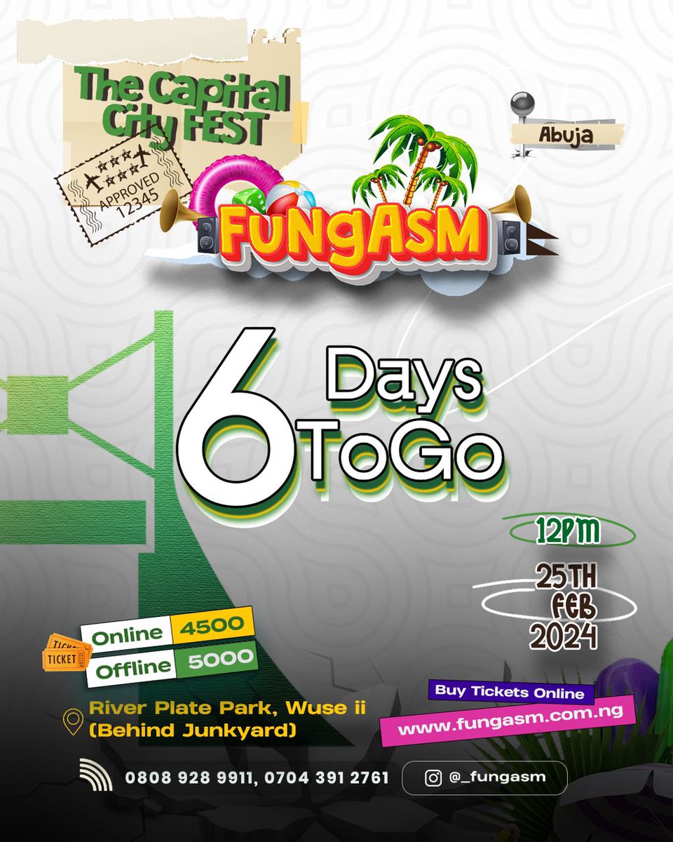 2pacs_1stson's tweet photo. I can't stop anticipating for the #fungasm which is coming up in 6 days time. https://t.co/wRGc8gIgA4