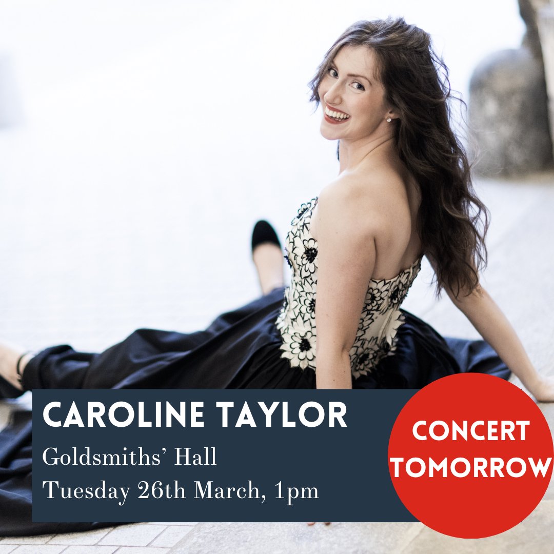 TOMORROW join @Carolinesoprano and Roger Vignoles for a lunchtime concert at Goldsmiths Hall in the #CityofLondon. Tickets available via our website 👇 citymusicfoundation.org/product/events…