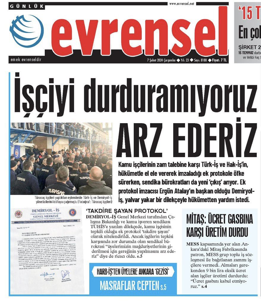 Kahramn0038's tweet photo. Herkese %49,5 Enflasyon Farkı+Refah Payı+12 bin₺ Seyyanen zam

Kamu işçisine enflasyon farkı+seyyanen zam+iyileştirme hepsi %32,5

Sizce Adaletli mi
#isciyehakkiniverin @RTErdogan @isikhanvedat @dbdevletbahceli https://t.co/YFtU4ntLpC