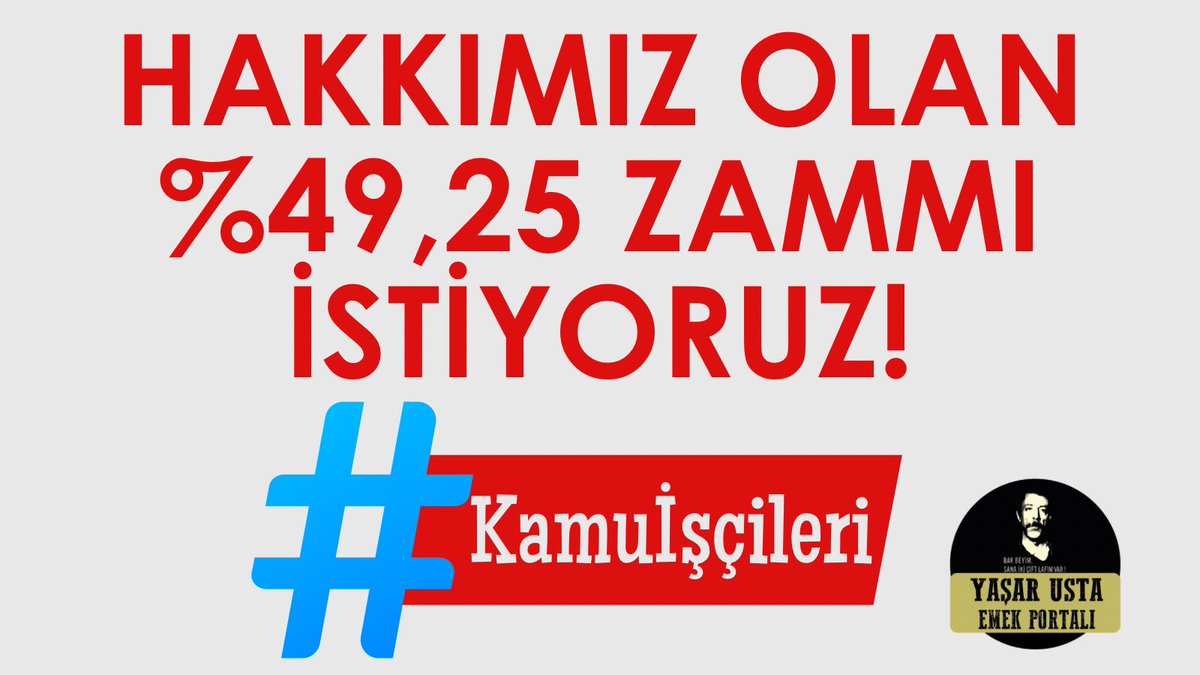 📢 Kamu işçileri %49,25 zam istiyor!

Kamu işçileri kendilerine dayatılan sefalet ücretini reddediyor, insanca bir yaşam istiyor. 

Kamu işçilerine verilen sözler tutulsun, talepler karşılansın!

#Kamuİşçileri
#İşçininDerdiGeçim
#isciyehakkiniverin