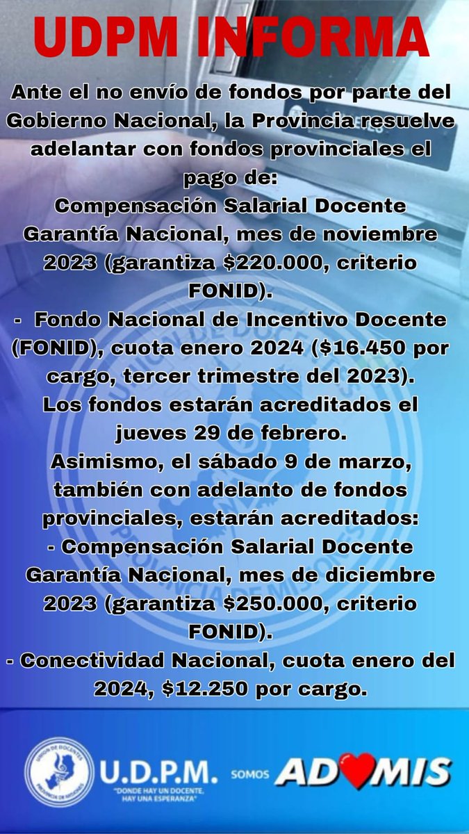 Atención colegas docentes!
