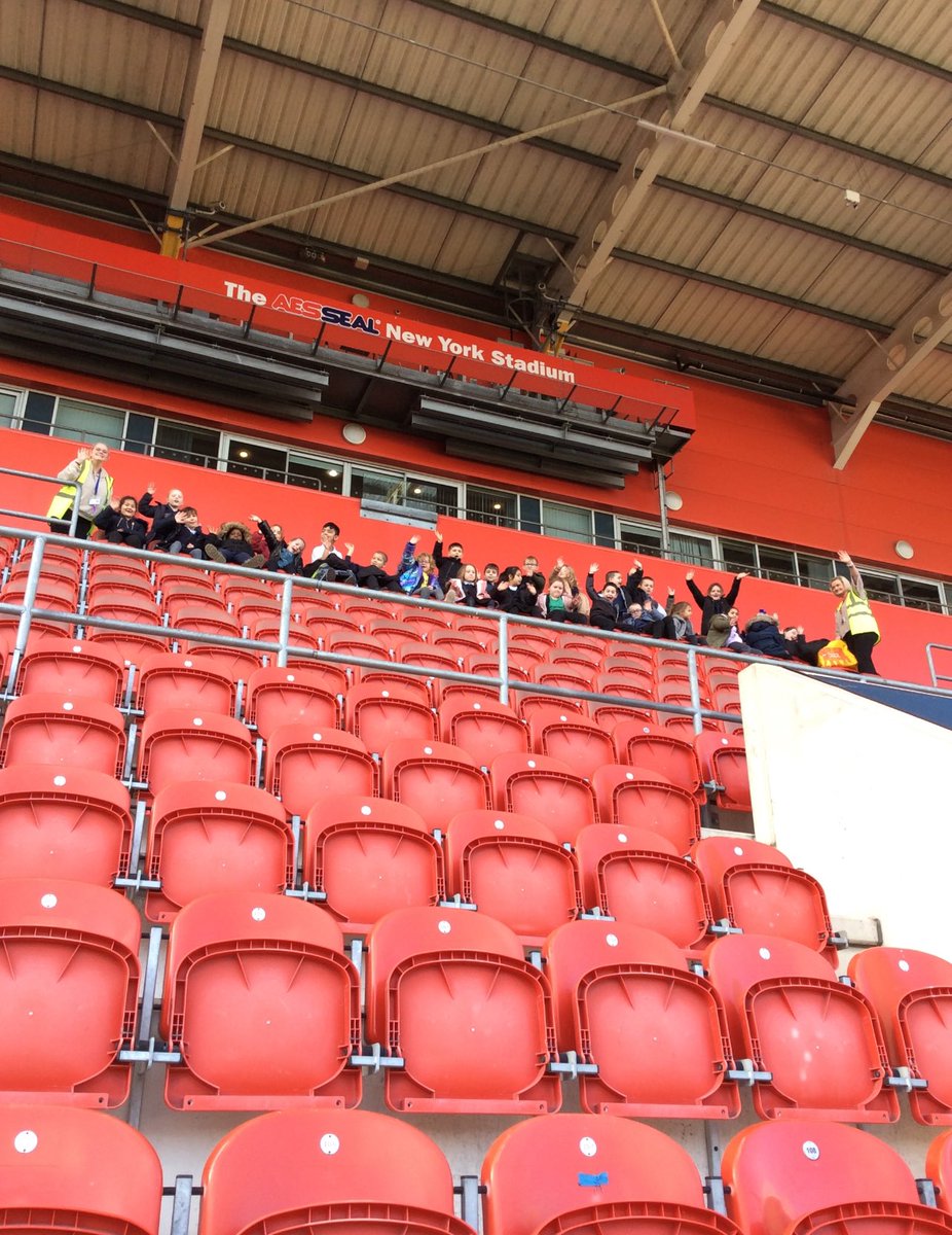 MissHaslamMVP's tweet photo. We absolutely LOVED today’s trip to Rotherham stadium. Can’t wait to see all the art pieces &amp; literacy writing about it 😃 https://t.co/6VdqiyvnmW