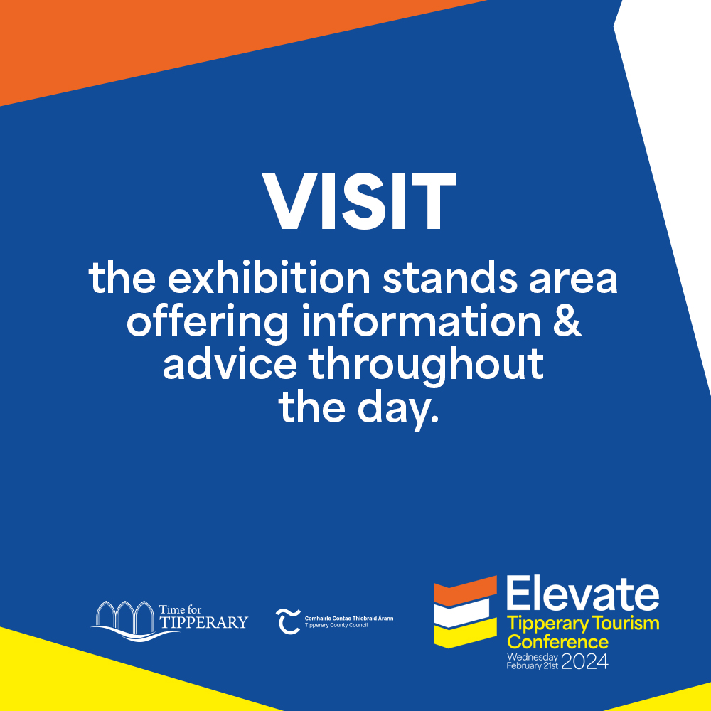 Seeking expert information and insights in the dynamic world of tourism? Discover a diverse range of organisations at the Elevate Tipperary Tourism Conference, each offering specialised industry advice to navigate the ever-evolving landscape. 🖥 bit.ly/TimeforTippera…
