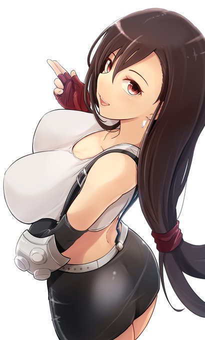 気がついたらFF7リバースの発売が近かった
のでティファを描きました 