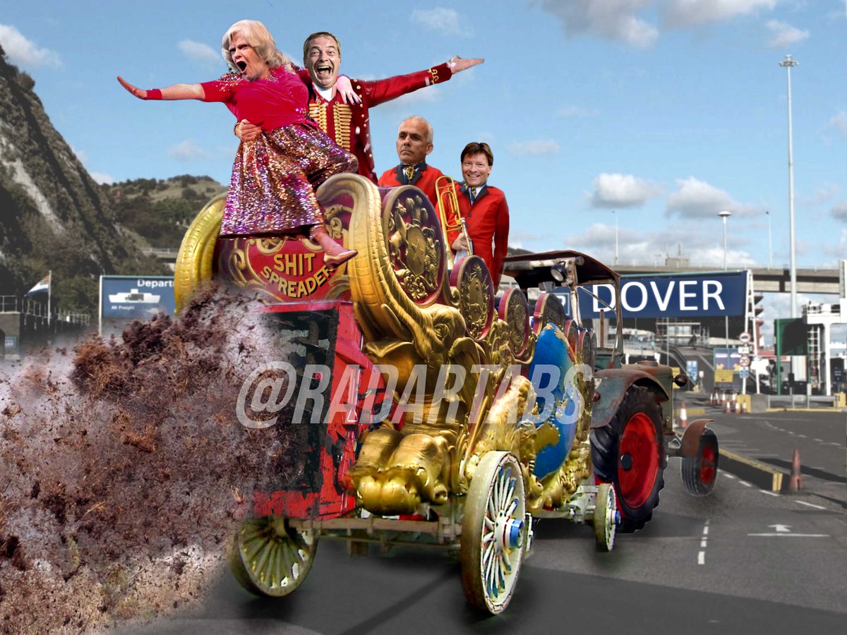 #NigelFarage and the shit-spreading Reform Party jumping on the latest Bandwagon at Dover, despite the protest being about cheaper food imports #Brexit... #RichardTice #BenHabib #AnnWiddecombe