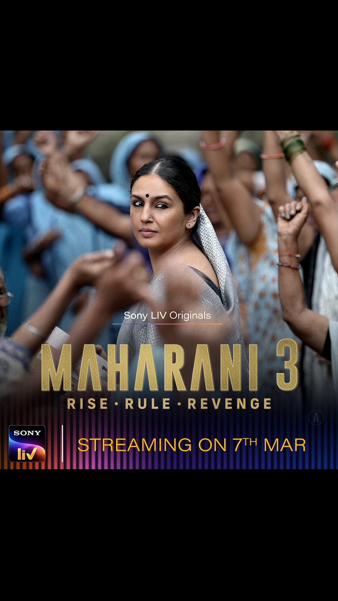 Sushil Pandey (@onlysushilji) on Twitter photo “Bandook kamjor log chalate hai, samajdaar log dimaag!”
Watch Rani’s revenge unfold in Maharani 3.
Trailer out now!
#MaharaniS3 streaming from 7th March on Sony LIV
#MaharaniOnSonyLIV
<a href="/SonyLIV/">Sony LIV</a> <a href="/SonyLIVIntl/">Sony LIV International</a> <a href="/subkapoor/">Subhash Kapoor</a> <a href="/humasqureshi/">Huma Qureshi</a> <a href="/amit_sial/">Amit Sial</a> <a href="/s0humshah/">Sohum Shah</a> <a href="/debu_dibyendu/">Dibyendu Bhattacharya</a> “Bandook kamjor log chalate hai, samajdaar log dimaag!”
Watch Rani’s revenge unfold in Maharani 3.
Trailer out now!
#MaharaniS3 streaming from 7th March on Sony LIV
#MaharaniOnSonyLIV
<a href="/SonyLIV/">Sony LIV</a> <a href="/SonyLIVIntl/">Sony LIV International</a> <a href="/subkapoor/">Subhash Kapoor</a> <a href="/humasqureshi/">Huma Qureshi</a> <a href="/amit_sial/">Amit Sial</a> <a href="/s0humshah/">Sohum Shah</a> <a href="/debu_dibyendu/">Dibyendu Bhattacharya</a>