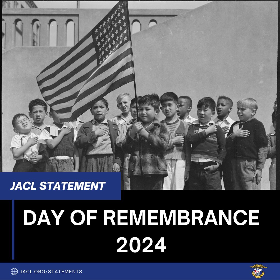 Today we recognize Day of Remembrance, where on this day 82 years ago, February 19th, President Franklin D. Roosevelt signed Executive Order 9066. Read our full Day of Remembrance Statement at jacl.org/statements/day…
