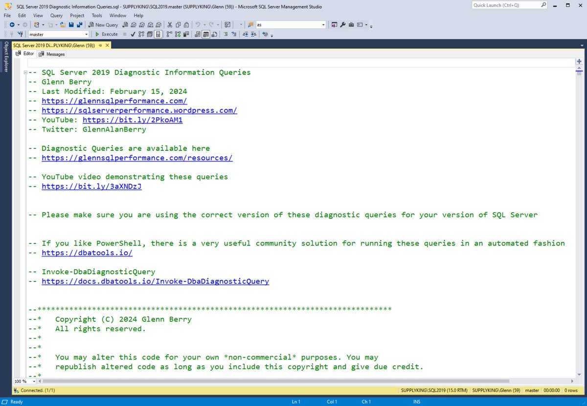 GlennAlanBerry's tweet image. New Post: SQL Server 2019 Cumulative Update 25 glennsqlperformance.com/2024/02/19/sql…
#SQLServer #SQLServer2019