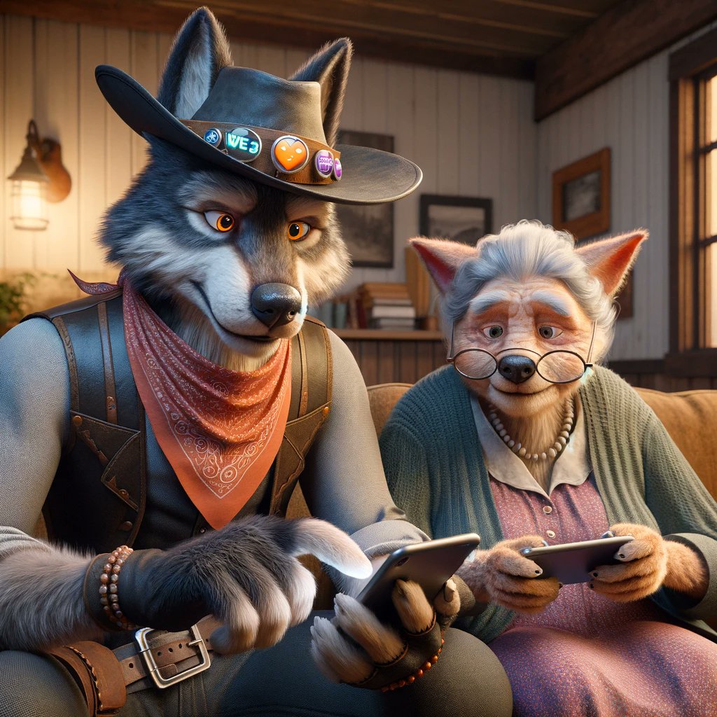 Grandma is going to forget all about Little Red when she starts playing Lone Bandit Web3 games powered by $DDawgs.