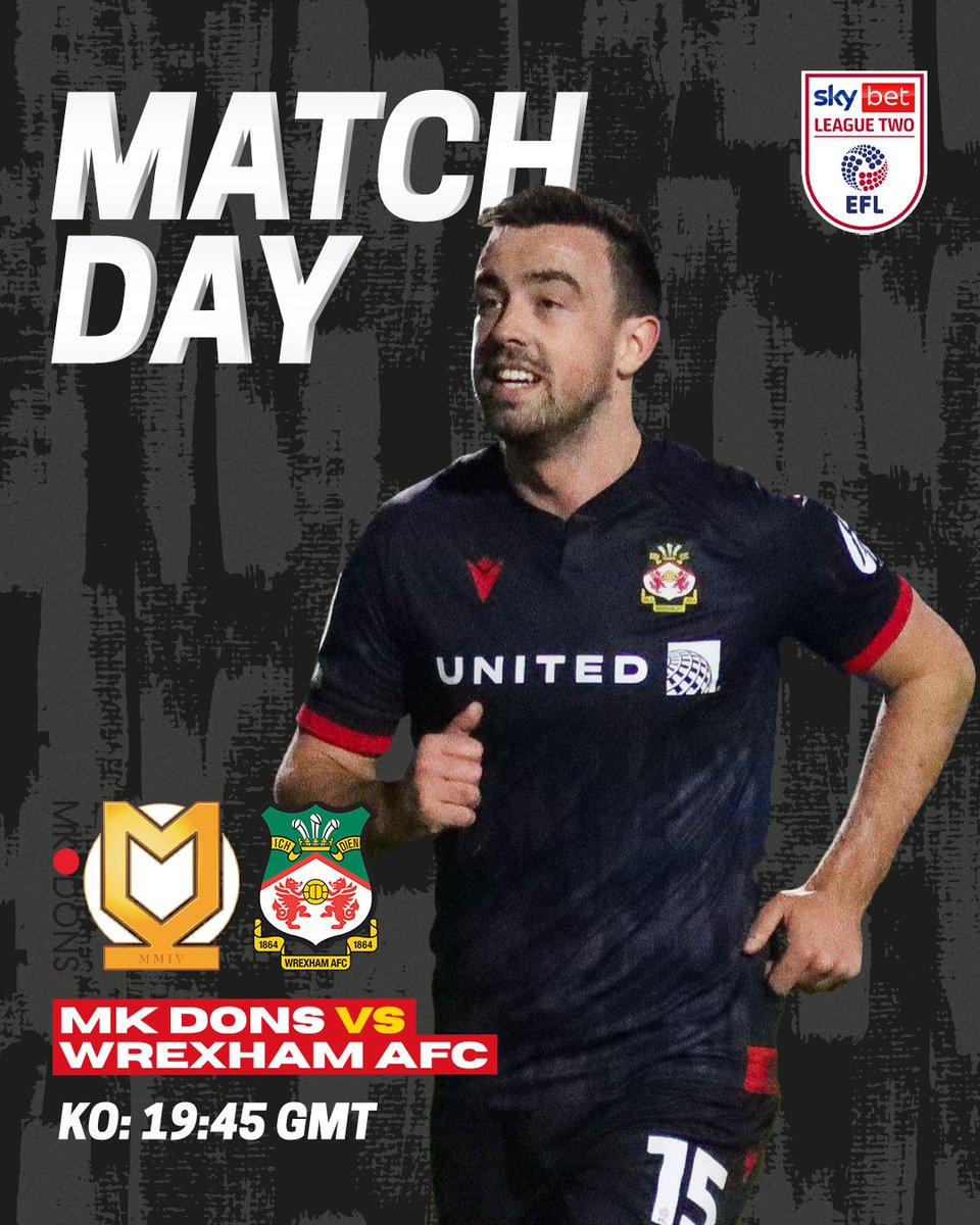 We're off to Buckinghamshire for tonight's match, as we take on MK Dons! 🔴⚪️ #WxmAFC