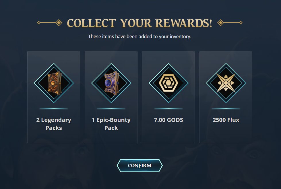 Second ever Seals 7 wins run! (7-1) with aggro deception. Future Mythic raffle winner? <a href="/GodsUnchained/">Gods Unchained</a>