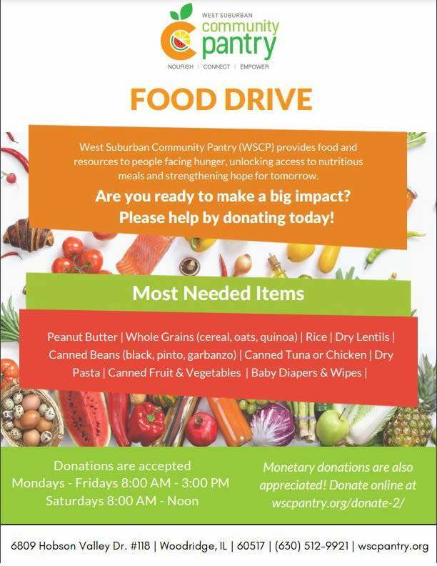 Maercker60's tweet photo. Deadline Extended! The Westview Food Drive hosted by the Student Leadership Team is collecting food items until Wednesday, Feb. 21. Be sure to donate to help your community and earn a popcorn party for your grade! #d60learns #d60helps https://t.co/v8biW9IqDI